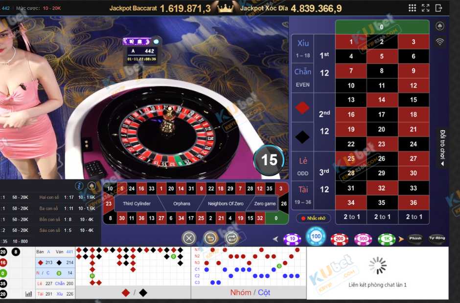 Roulette Kubet tại nhà cái Kubet với giao diện đẹp mắt