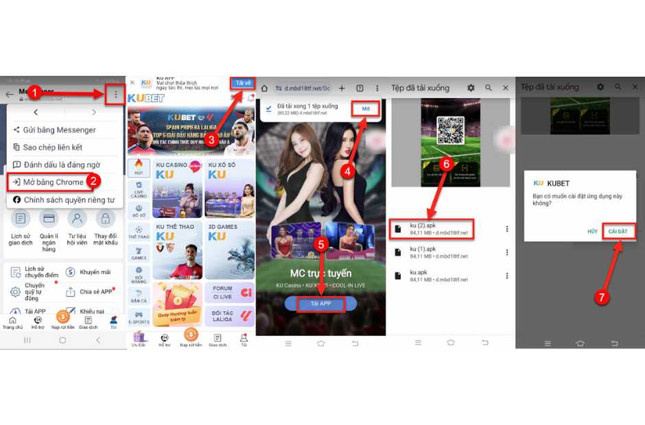 Cách tải app cho Android