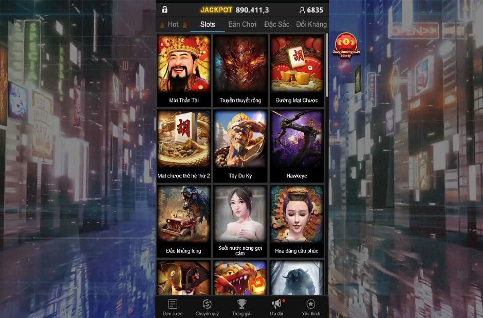 Kho game slot khổng lồ