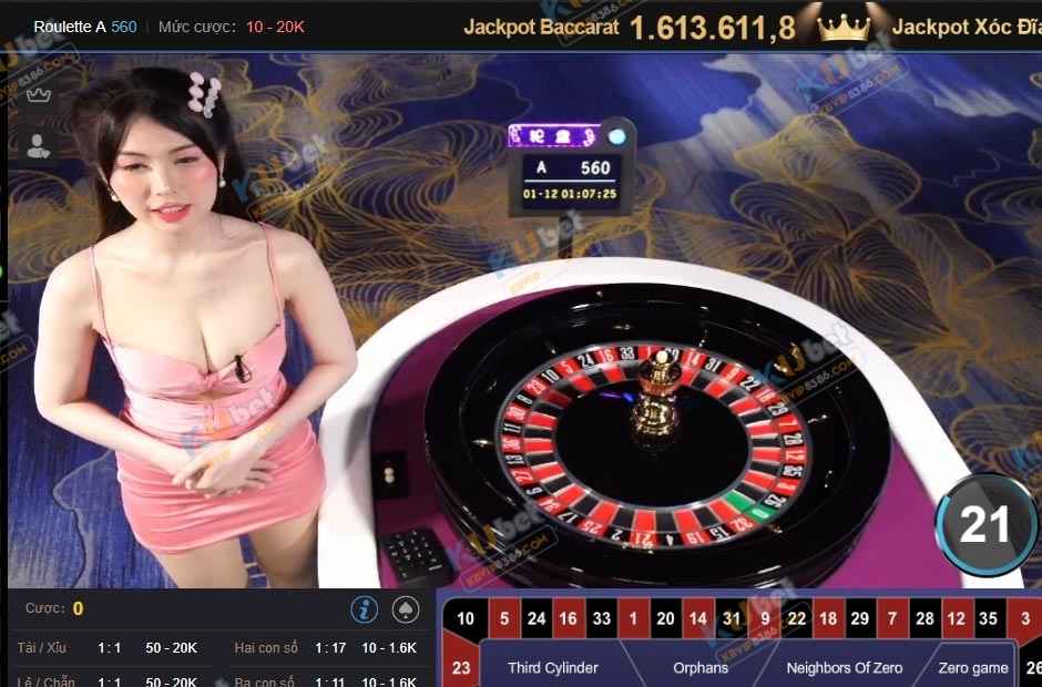 Sảnh live cùng MC xinh đẹp
