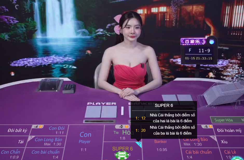 super six là gì trong baccarat