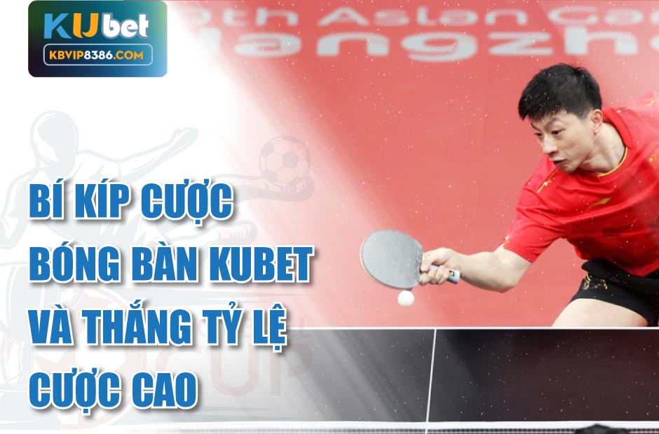 Bí kíp cược bóng bàn kubet và thắng tỷ lệ cược cao